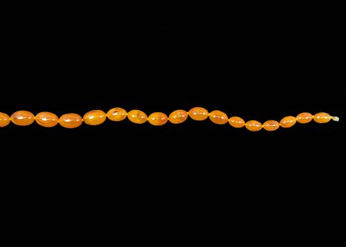 BUTTERSCOTCH AMBER NECKLACE VINTAGE GRADUATED LARGE BEADS 33 LONG 1930S 80 GRAMS - ADDITIONAL PHOTO 3
