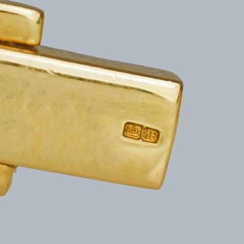 VINTAGE ROY KING CUFFLINKS 18CT GOLD BARK TEXTURE DESIGN LONDON 1962 BRITISH HALLMARKED - ADDITIONAL PHOTO 11