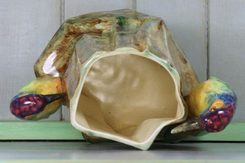 RADFORD WOODPECKERS VASE HANDPAINTED PAUL DUBOIS ART DECO RARE VASE 812 HIGH - ADDITIONAL PHOTO 11