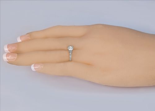 ANTIQUE EDWARDIAN 100CT OLD EUROPEAN CUT DIAMOND SOLITAIRE ENGAGEMENT RING IN 18CT GOLD CIRCA 1910 - ADDITIONAL PHOTO 1