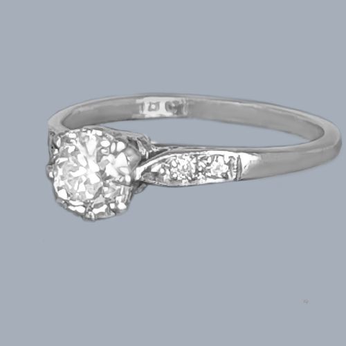 ANTIQUE EDWARDIAN 100CT OLD EUROPEAN CUT DIAMOND SOLITAIRE ENGAGEMENT RING IN 18CT GOLD CIRCA 1910 - ADDITIONAL PHOTO 7