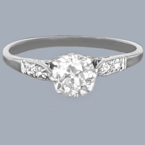 ANTIQUE EDWARDIAN 100CT OLD EUROPEAN CUT DIAMOND SOLITAIRE ENGAGEMENT RING IN 18CT GOLD CIRCA 1910 - ADDITIONAL PHOTO 8