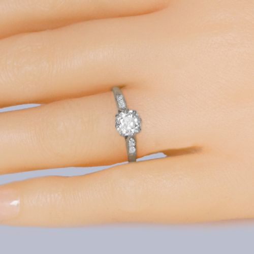 ANTIQUE EDWARDIAN 100CT OLD EUROPEAN CUT DIAMOND SOLITAIRE ENGAGEMENT RING IN 18CT GOLD CIRCA 1910 - ADDITIONAL PHOTO 10