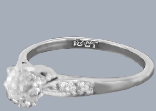 ANTIQUE EDWARDIAN 100CT OLD EUROPEAN CUT DIAMOND SOLITAIRE ENGAGEMENT RING IN 18CT GOLD CIRCA 1910 - ADDITIONAL PHOTO 16