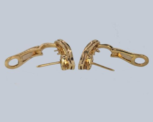 VINTAGE 1960S 18CT GOLD DIAMOND WING EARRINGS 16CT BRILLIANT CUT DIAMONDS - ADDITIONAL PHOTO 6