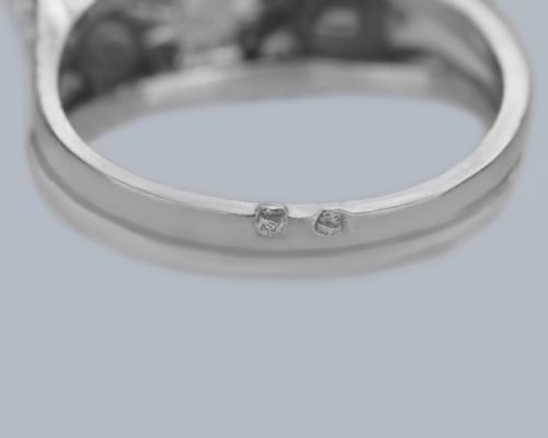 ART DECO 1920S PLATINUM JADEITE DIAMOND RING NATURAL 15CT GREEN JADE WITH GEM REPORT - ADDITIONAL PHOTO 18
