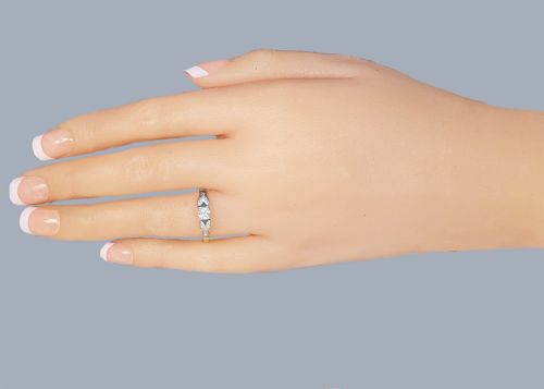 EDWARDIAN DIAMOND SOLITAIRE RING 18CT GOLD PLATINUM ENGAGEMENT RING C1920 - ADDITIONAL PHOTO 8