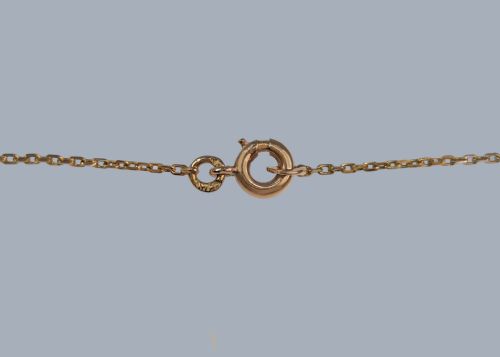 ELEGANT EDWARDIAN AQUAMARINE DIAMOND DROP NECKLACE IN 9CT GOLD CIRCA 1910 - ADDITIONAL PHOTO 5