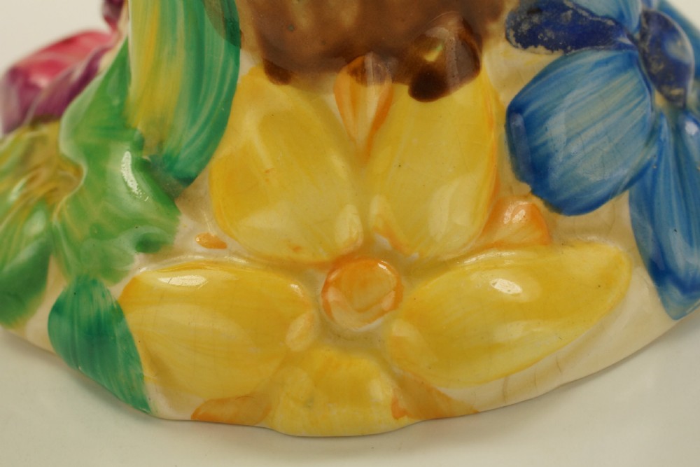 CLARICE CLIFF Bizarre My Garden Vase Rare Hand Painted Wilkinson Ltd Posy Vase  View XII