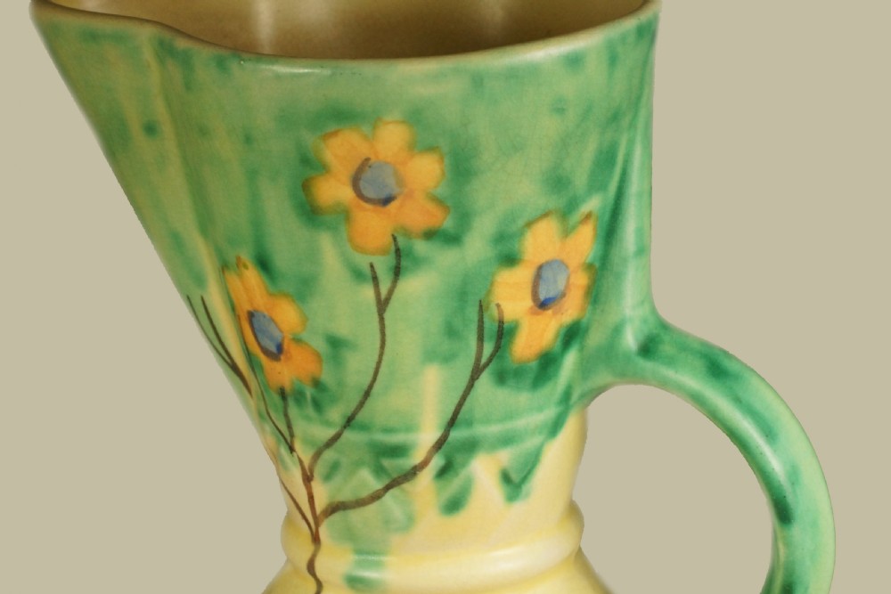 Wade Heath Flaxman Ware Art Deco Rare Hand Painted Jug Superb Condition 9