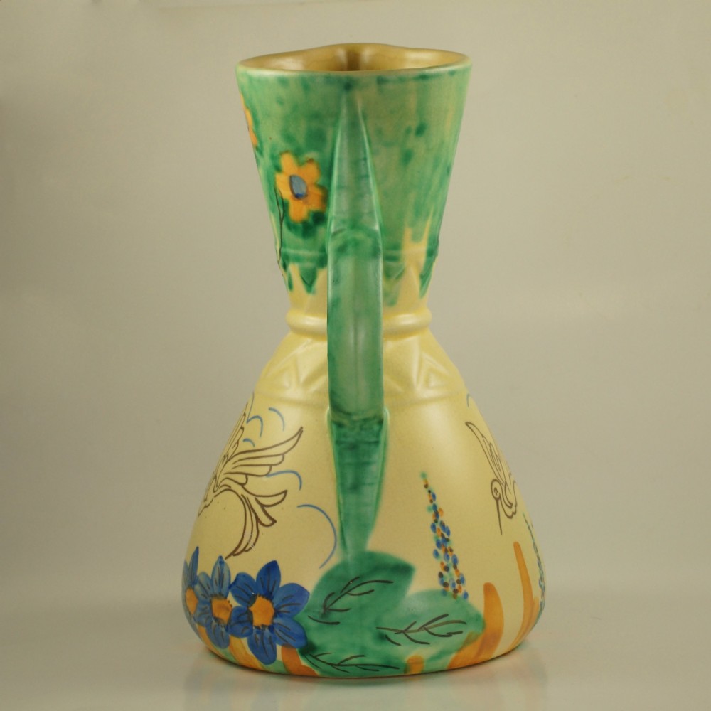 Wade Heath Flaxman Ware Art Deco Rare Hand Painted Jug Superb Condition 9