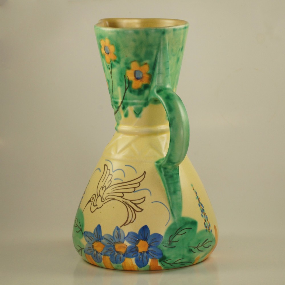 Wade Heath Flaxman Ware Art Deco Rare Hand Painted Jug Superb Condition 9
