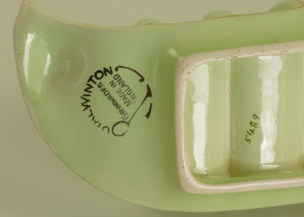 Royal Winton Grimwades Green Rosebud Toast Rack 4 Slice Rare Vintage toast rack  View XIV
