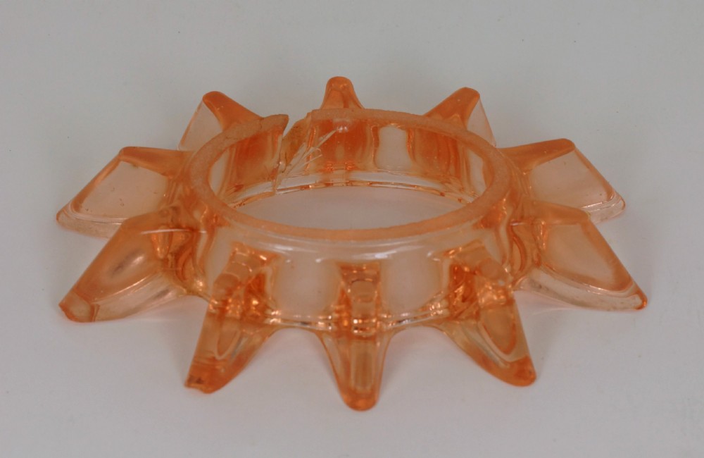 Walther & Sohne Art Deco Nudes Windsor Two Ladies Pink Glass Vase With Frog 8