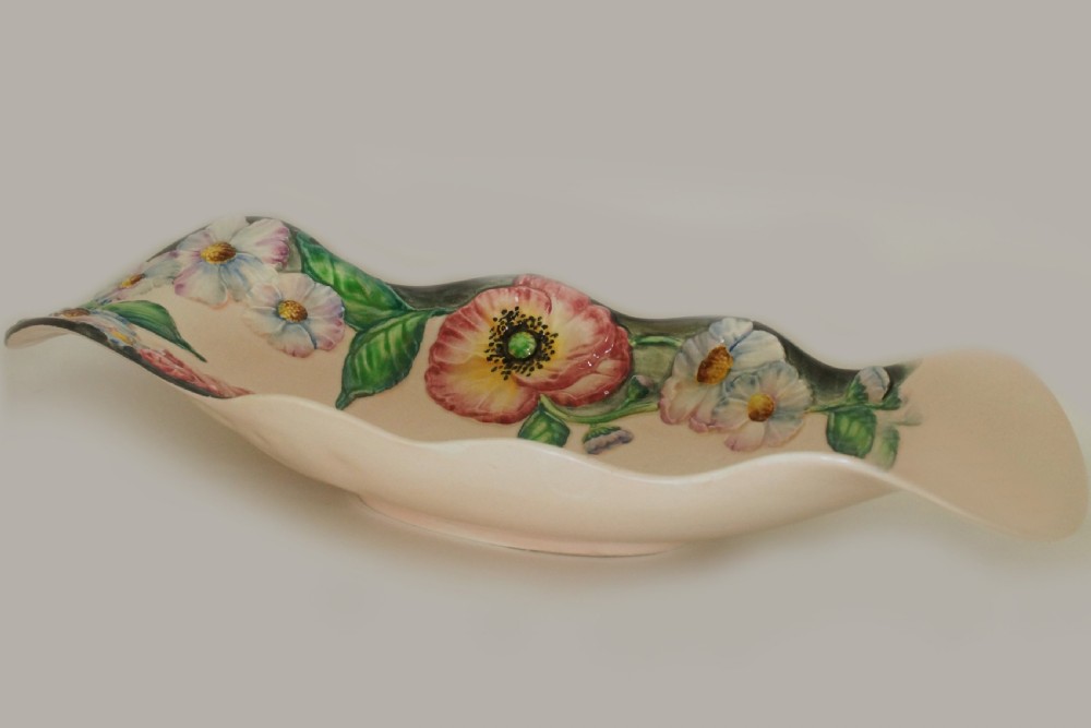 Carlton Ware Large Poppy & Daisy Salad Dish 1940's Australian Bowl 14