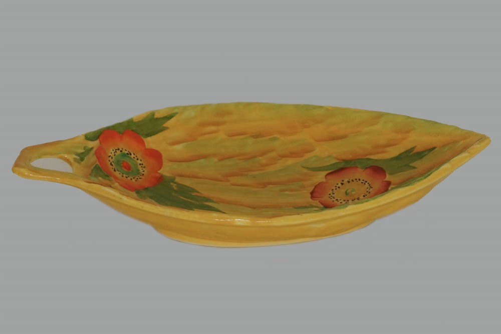 Two Carlton Ware Anemone Bowls Large Dish 10