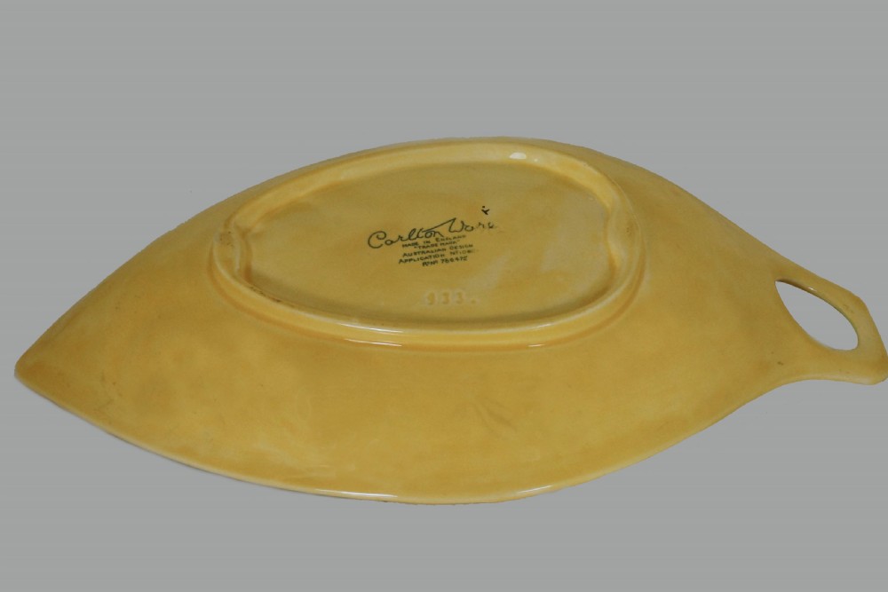 Two Carlton Ware Anemone Bowls Large Dish 10