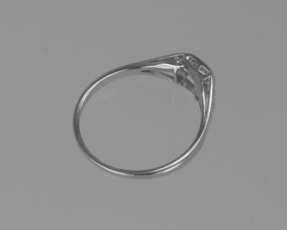 Old Mine Cushion Cut Solitaire Diamond Ring Genuine 1920's 18ct Gold & Platinum Antique Ring View VIII
