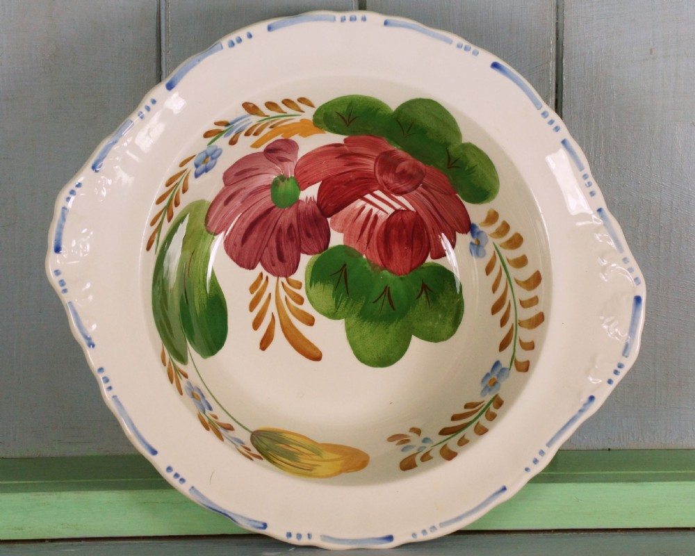 Simpsons Belle Fiore Vintage Vegetable Dish with Lid Cobridge Chanticleer Ware  View II