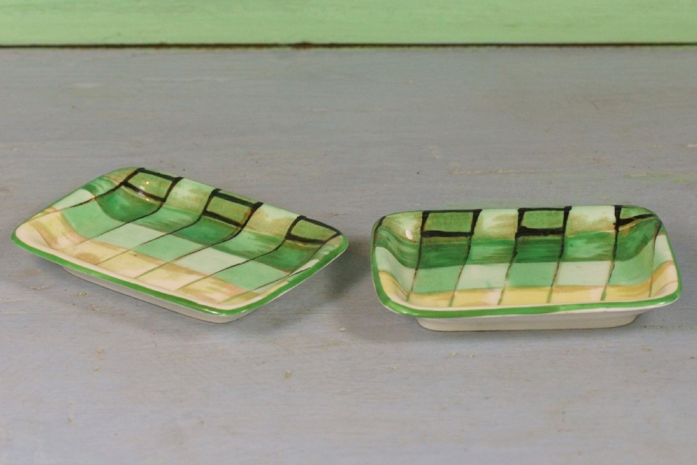 Crown Staffordshire Art Deco Coffee Set Rare Geometric Pattern Boxed Porcelain View VIII