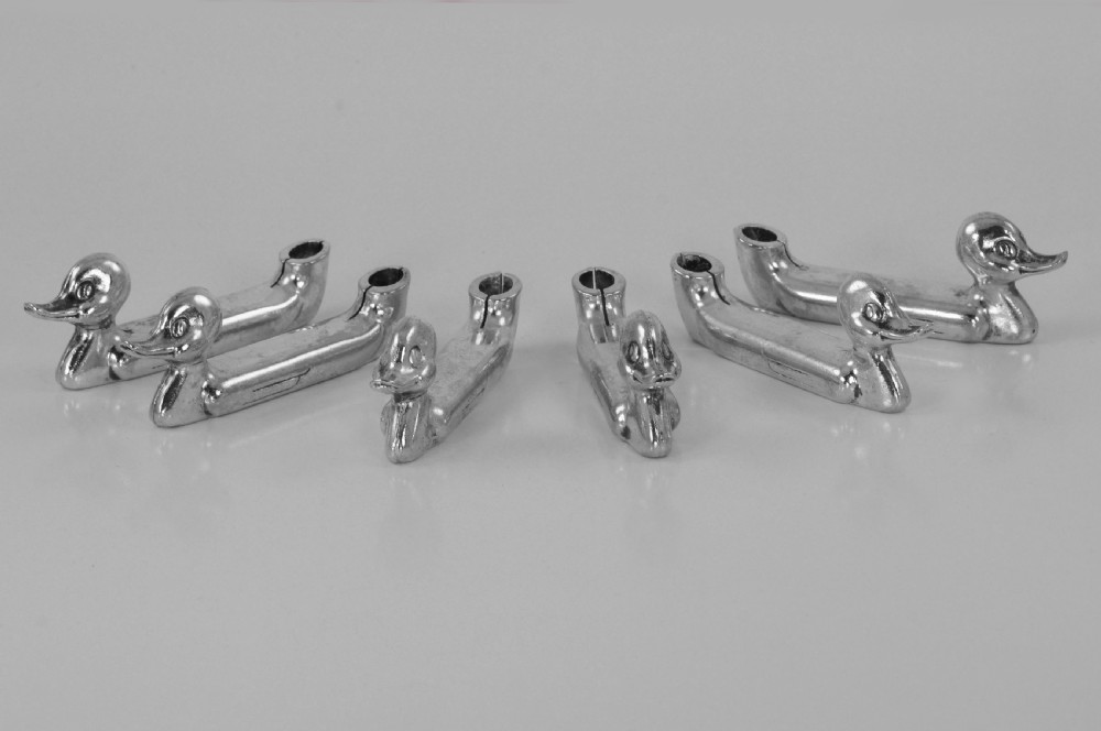 6 Vintage French Cutlery/Knife Duck Rests/Place Name/Candle Holder Silver Plated 