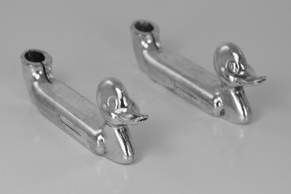 6 Vintage French Cutlery/Knife Duck Rests/Place Name/Candle Holder Silver Plated  View IV