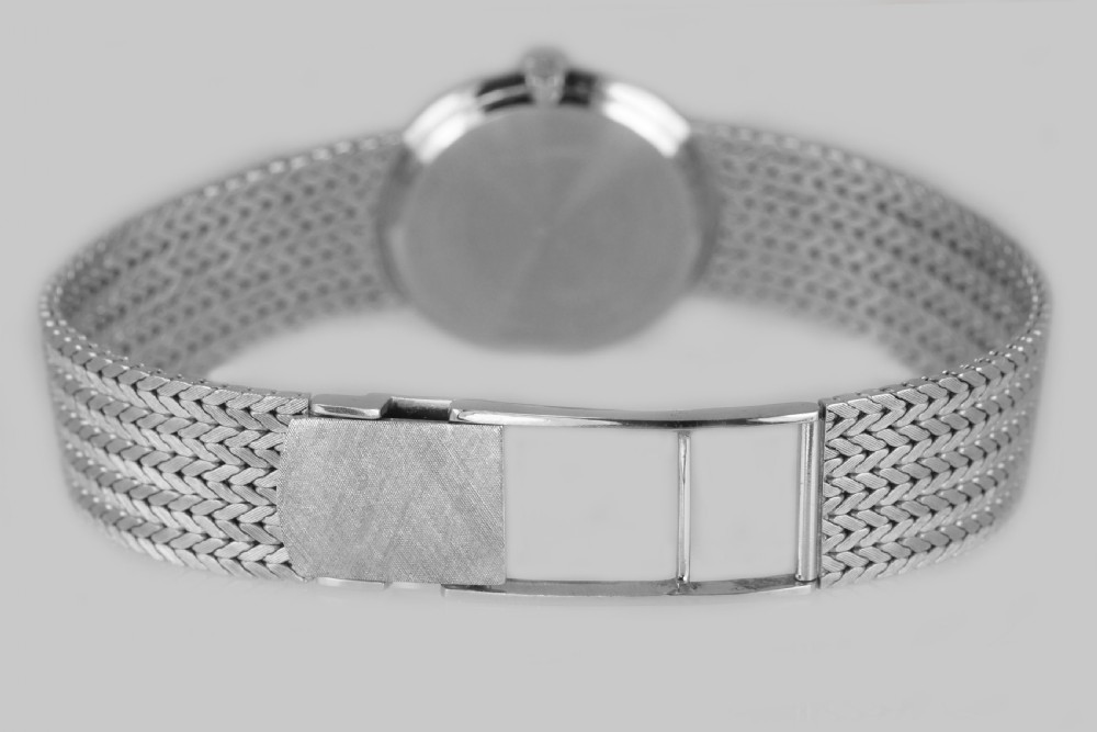 Chopard Diamond Watch 18ct White Gold Ladies Vintage Manual Wind Bracelet Watch View X