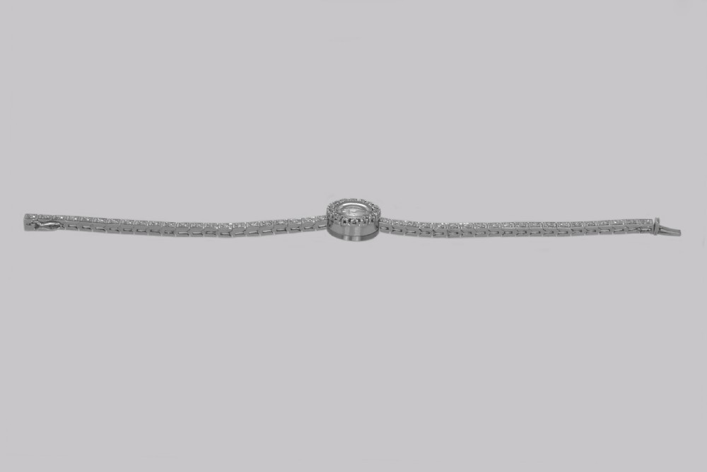 Jaeger-LeCoultre Diamond Bracelet Watch Ladies Vintage 18ct Gold 1950's Watch View XIII