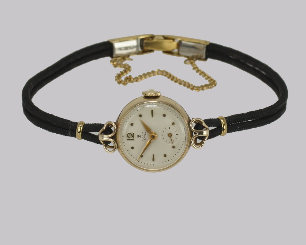 Vintage Rolex Tudor Royal 9ct Gold Lady's Watch Manual Wind Cocktail Watch Hallmarked Chester 1952 View V