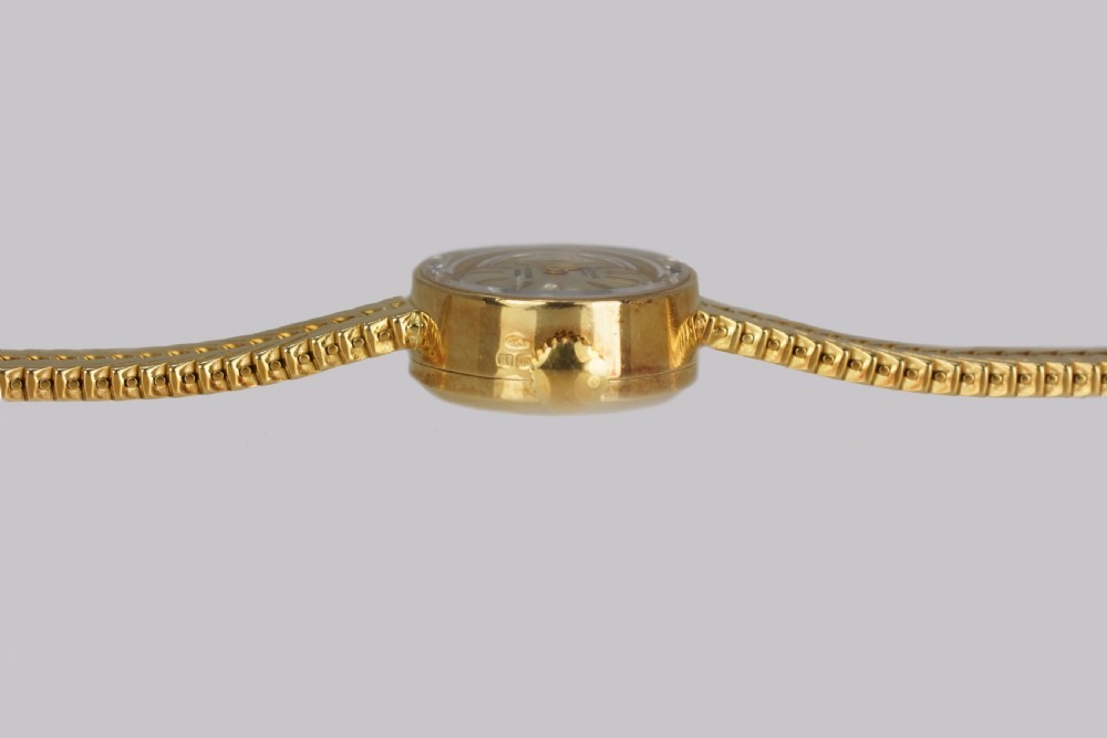 Vintage 18ct Gold Bracelet Watch Universal Geneve J W Benson Ladies 1960s Watch View VII