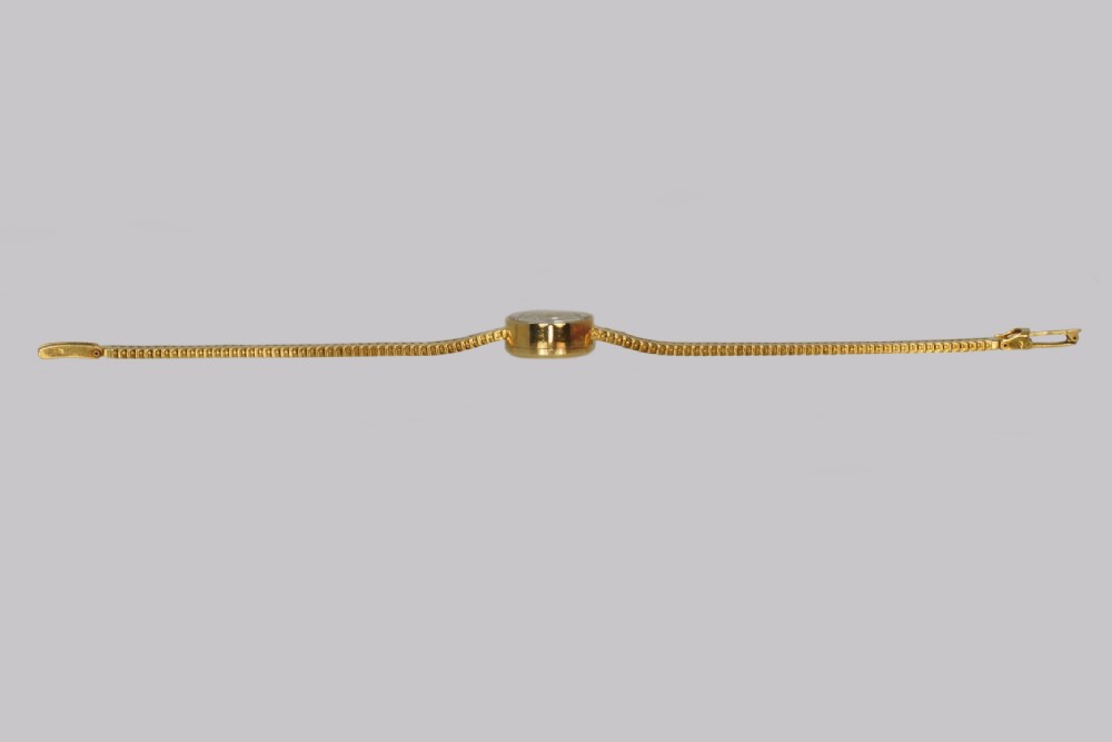 Vintage 18ct Gold Bracelet Watch Universal Geneve J W Benson Ladies 1960s Watch View X