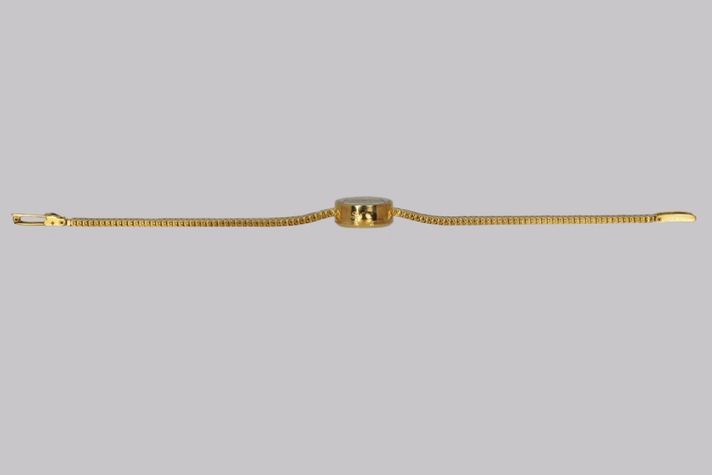 Vintage 18ct Gold Bracelet Watch Universal Geneve J W Benson Ladies 1960s Watch View XI