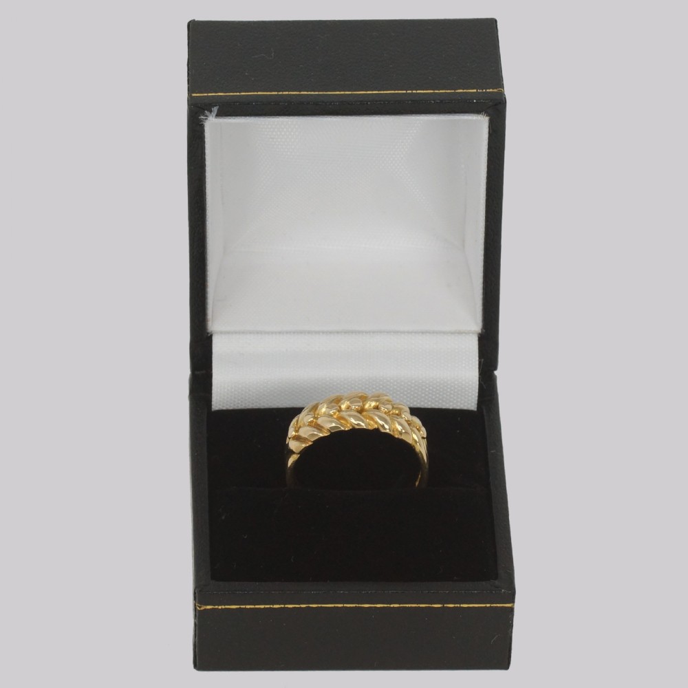 Victorian 18ct Gold Keeper Ring Hallmarked London 1898 Engagement Wedding Anniversary 7 grams View VI