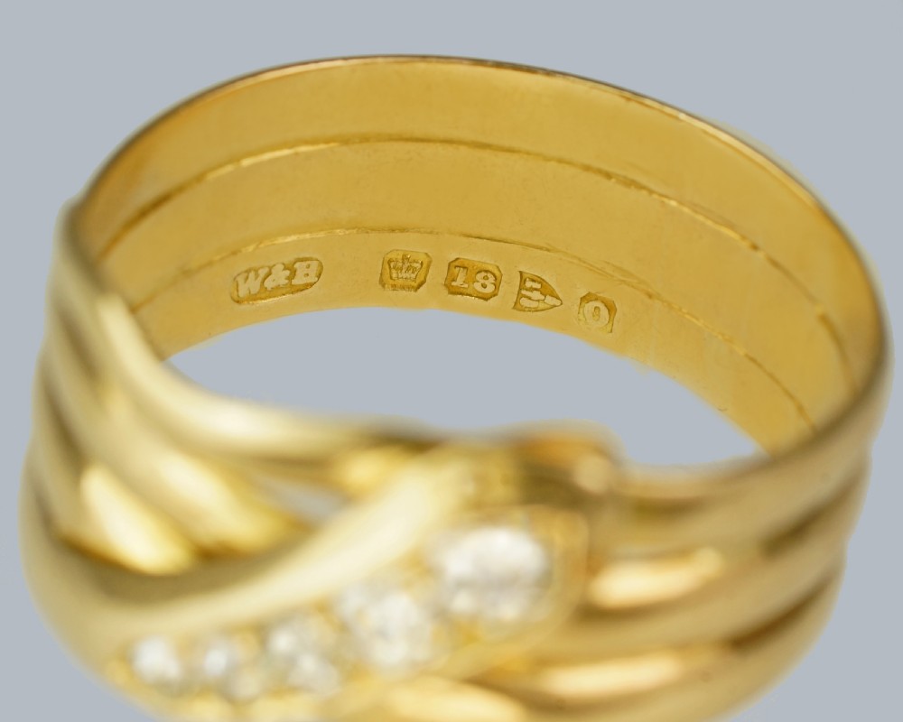 VICTORIAN DIAMOND SNAKE RING 18ct Gold Antique Coiled Serpent Ring Chester 1897 View VII