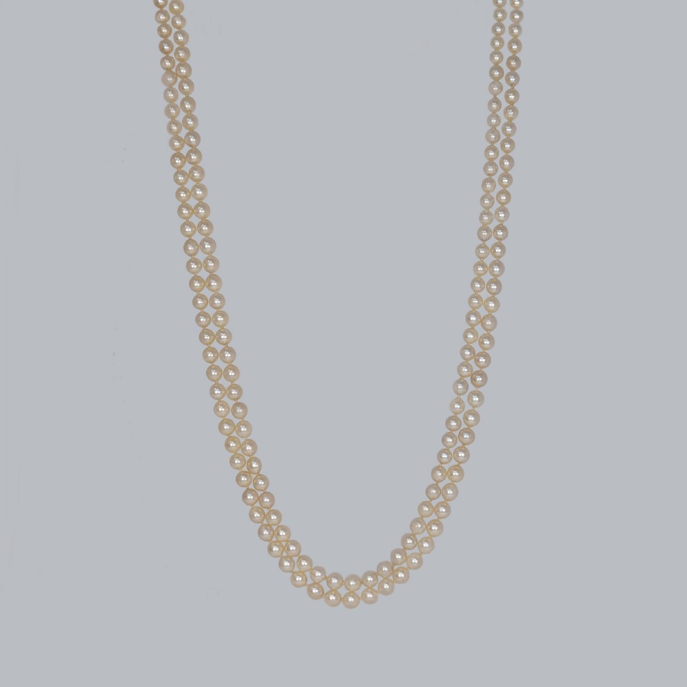Single Strand Very Long Pearl Necklace 54