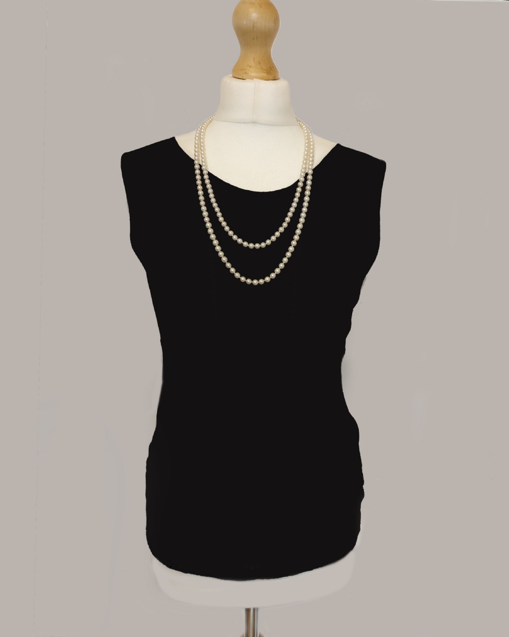 Single Strand Very Long Pearl Necklace 54