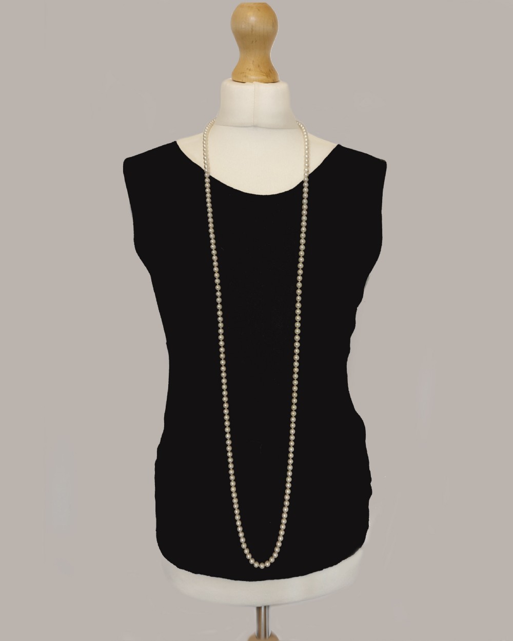 Single Strand Very Long Pearl Necklace 54