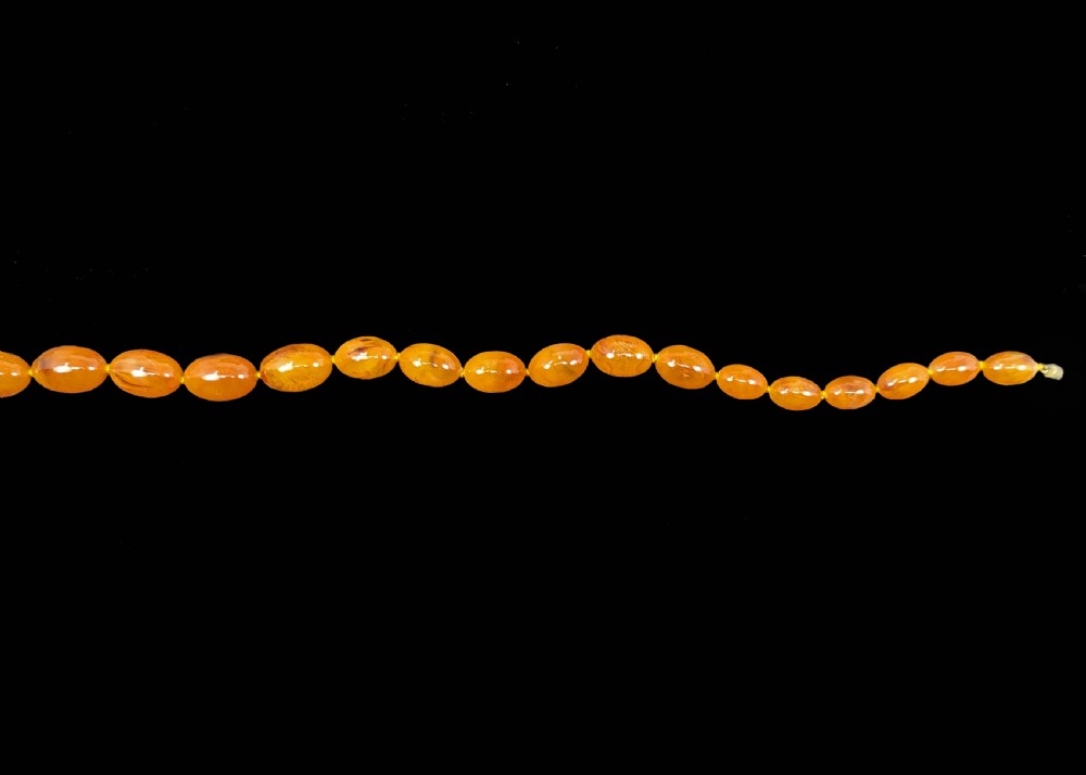 Vintage Butterscotch Baltic Amber Necklace – Graduated Beads 33