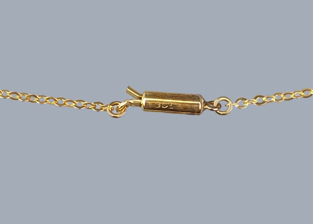 Edwardian Aquamarine & Seed Pearl Drop Pendant Necklace in 9ct Gold circa 1910 View III
