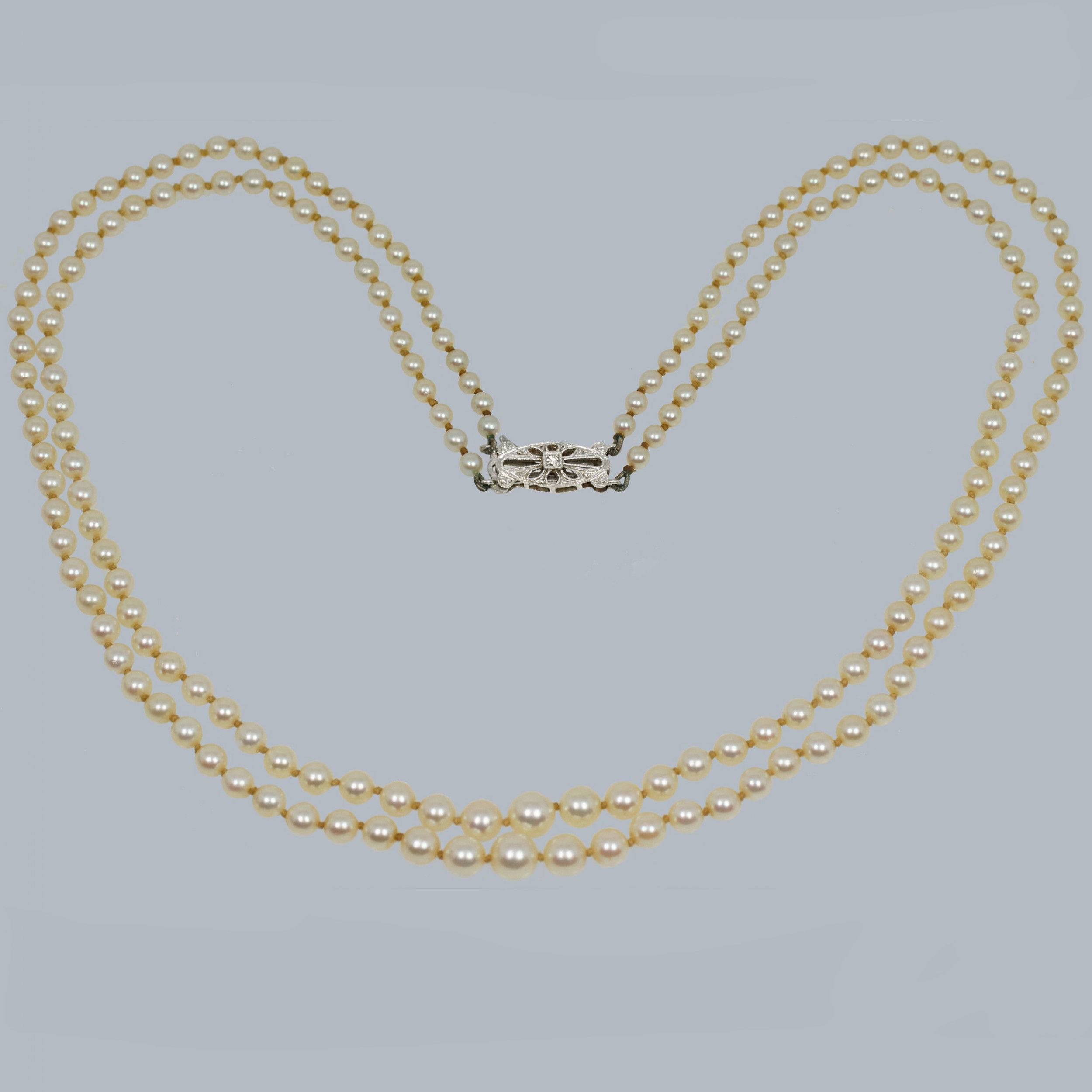 Two strand sales necklace clasp