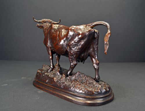 fig 2. Bronze cow by Isadore Bonheur
