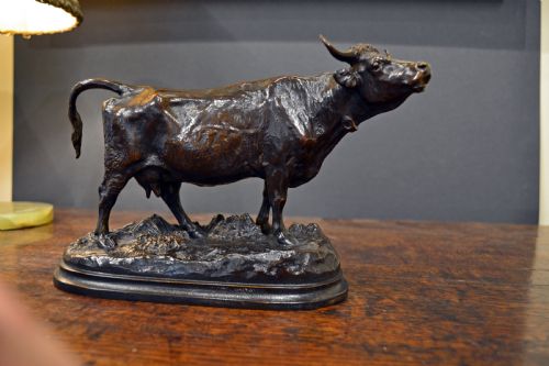 fig 3. Bronze cow by Isadore Bonheur