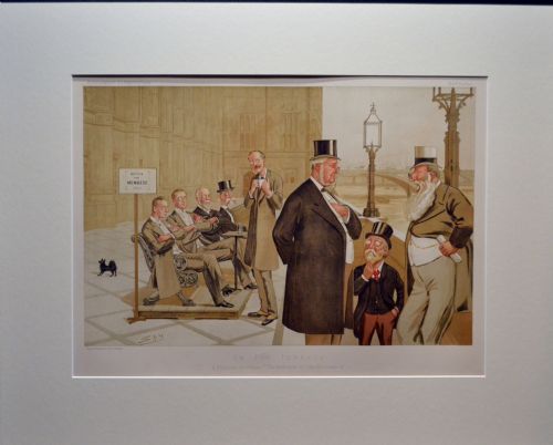 A Genuine Vanity Fair 'Spy' Print  ' on the Terrace'  House of Coomons, Nov 30th 1893