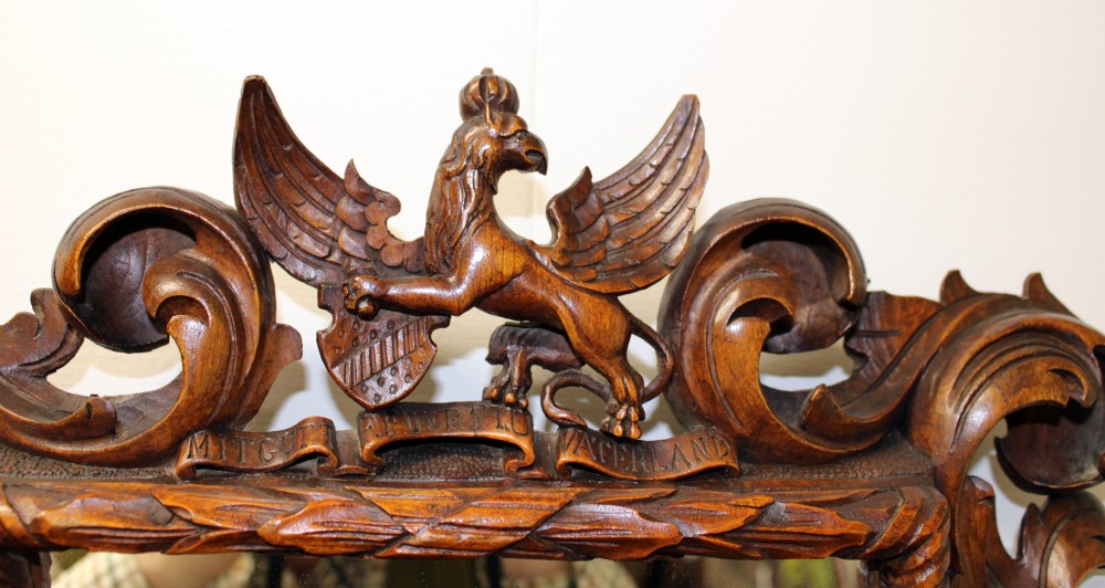 A pair of finely carved walnut  mirrors.  View IV