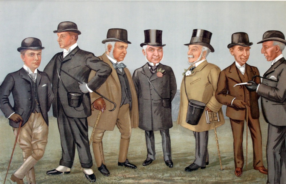 A genuine double page Vanity Fair chromolithograph print