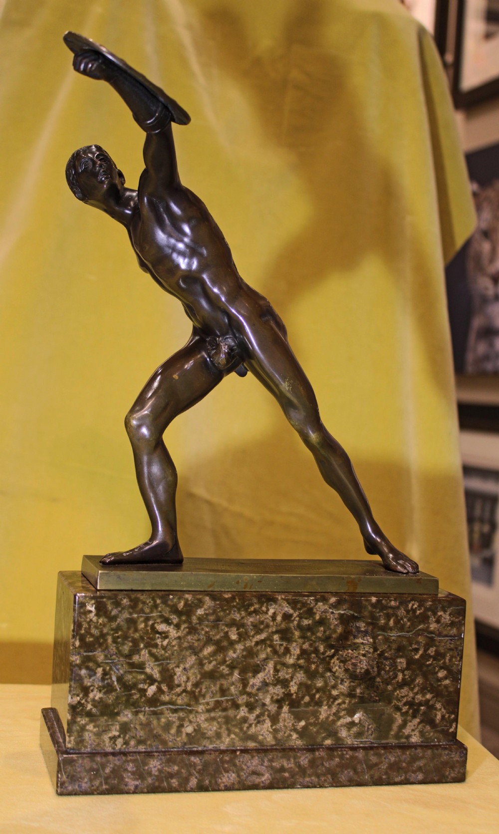 Fine Bronze. The Borghese Gladiator View VII