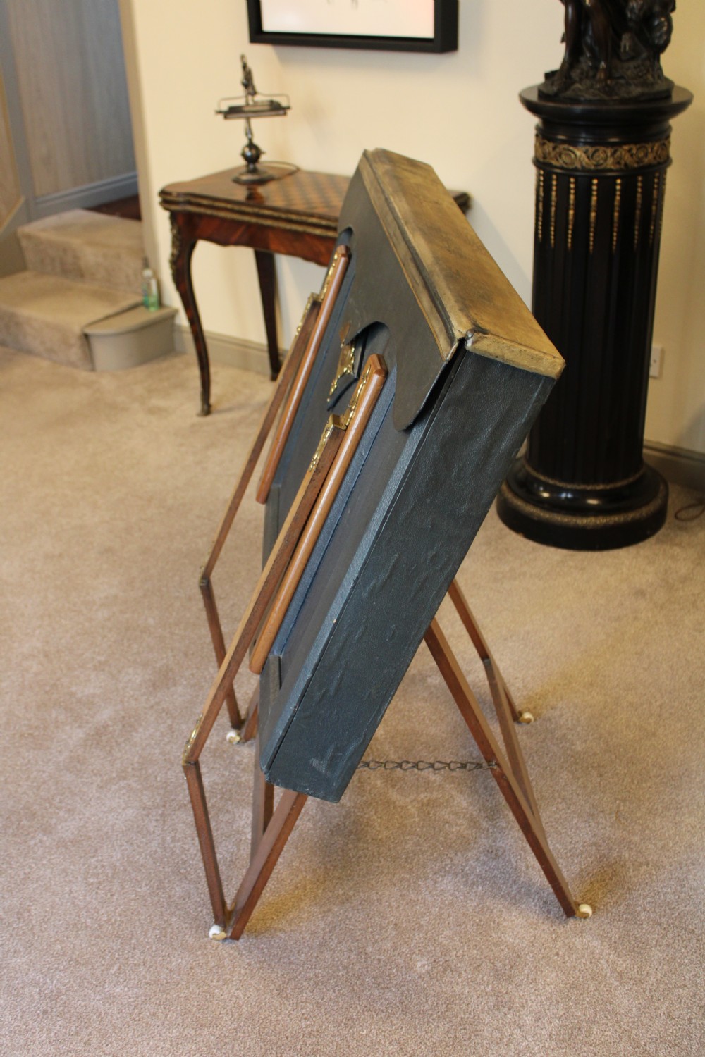 A rare enclosed folio stand.  View II