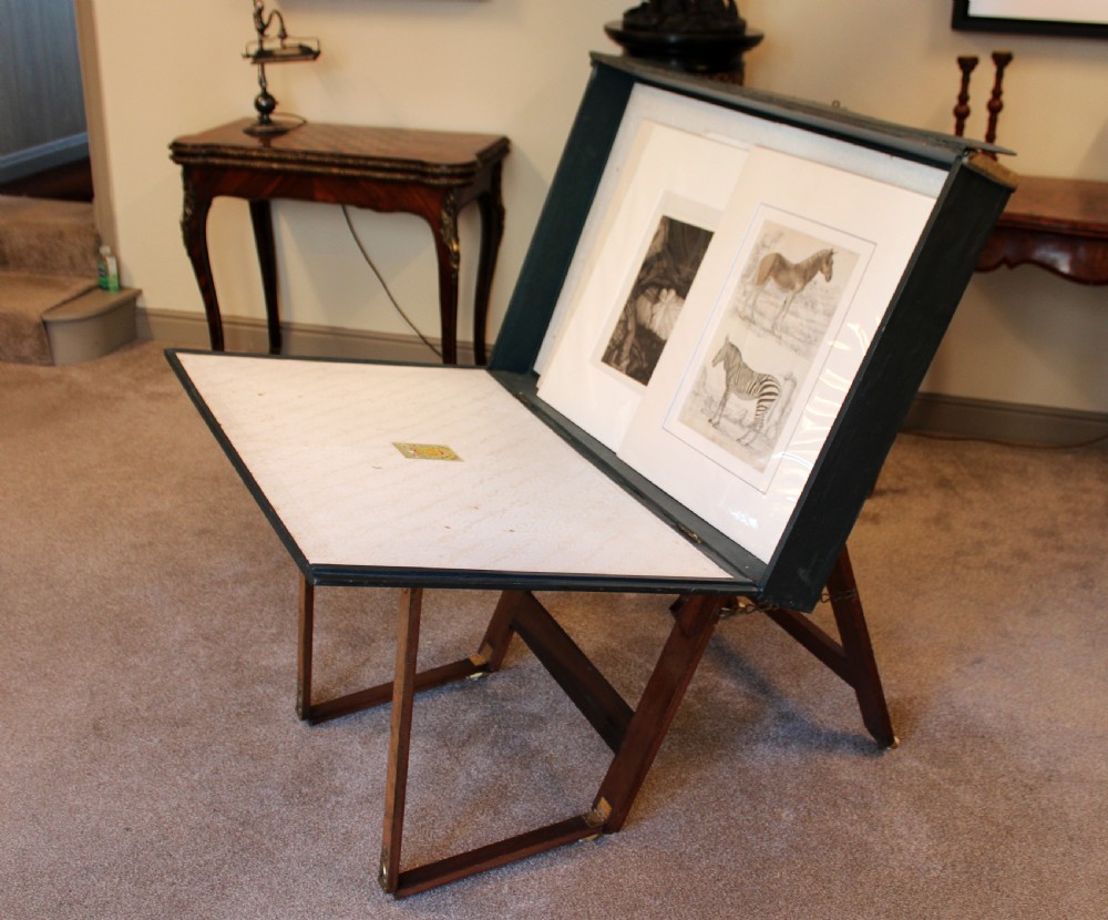 A rare enclosed folio stand.  View III