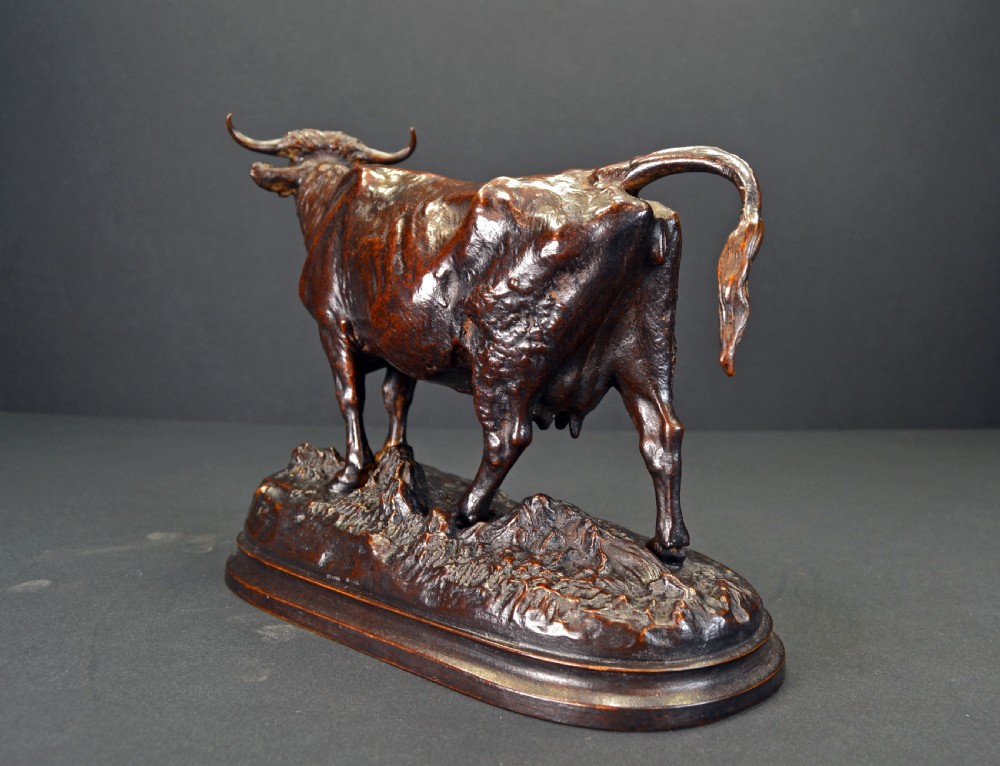 Bronze cow by Isadore Bonheur View III