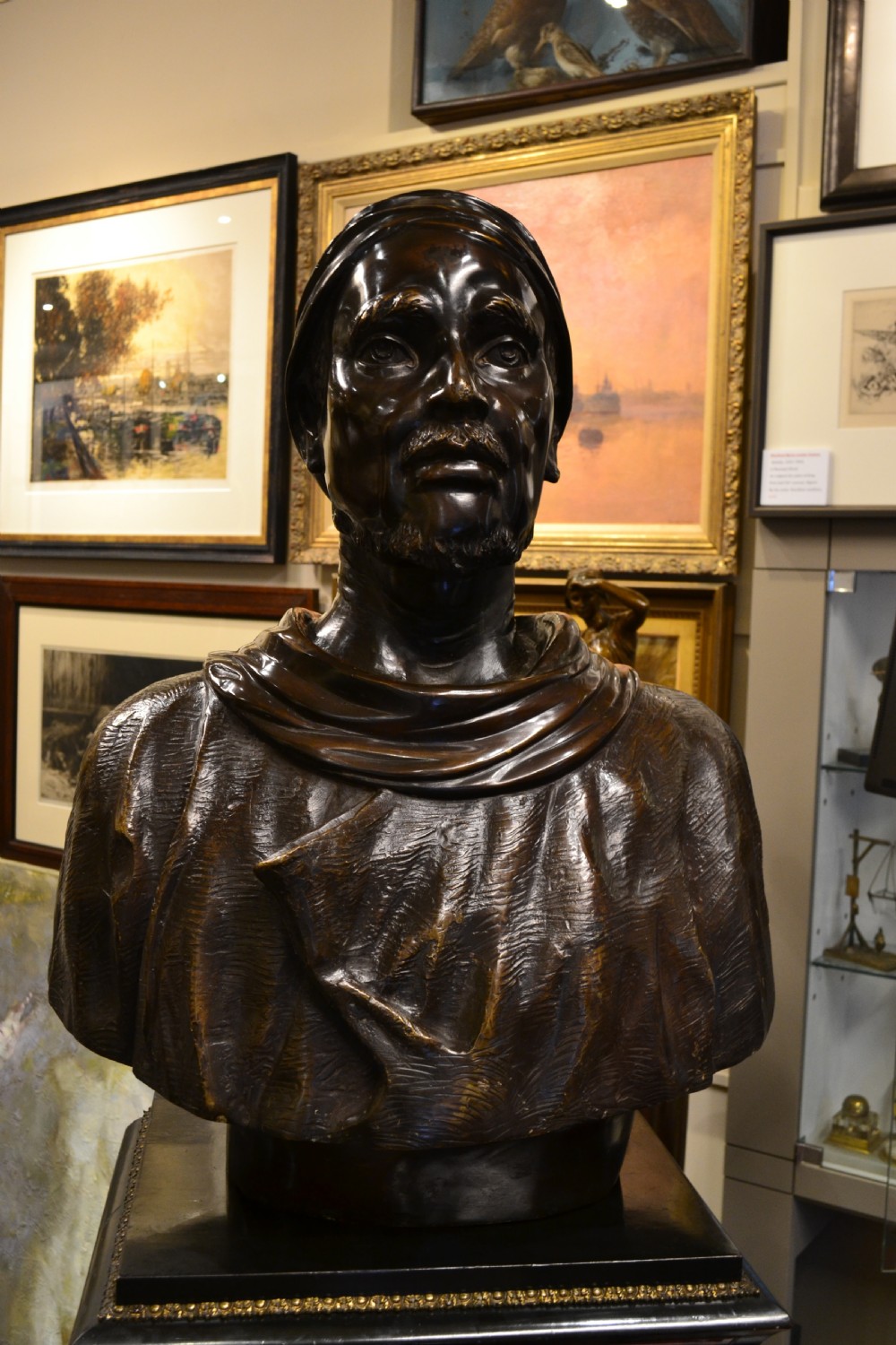 Large and impressive bronze bust of Mustafa Kemel Ataturk